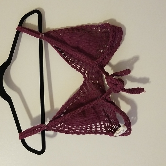 Handmade Dark Purple Bra/Swim Cover - Picture 2 of 4